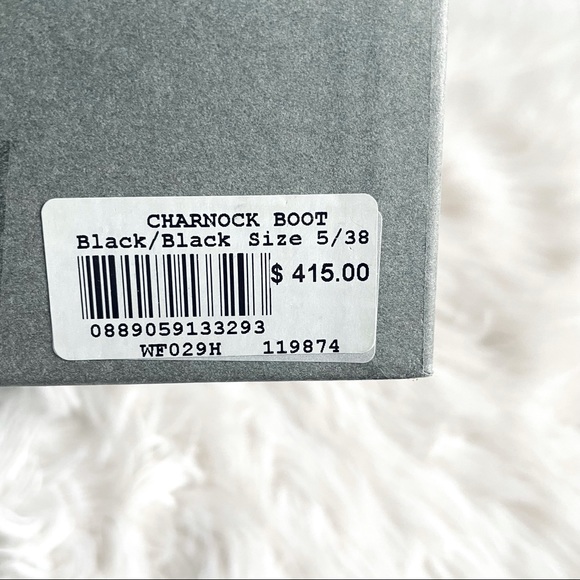 All Saints Black Leather Suede Charnock Ankle Boot - Picture 8 of 8